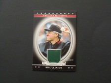 2009 TOPPS AMERICAN HERITAGE COLLECTION BILL CLINTON ORIOLE PARK PIECE OF SEAT