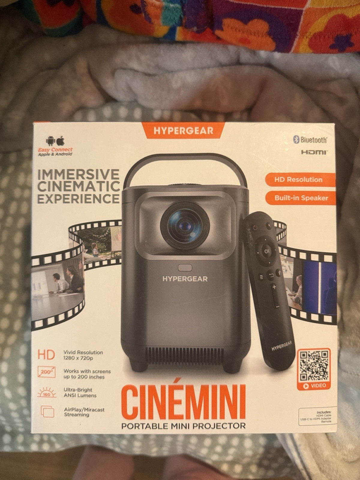 Hypergear Cinemini Portable Mini Projector HD Bluetooth And Built In Speaker-image