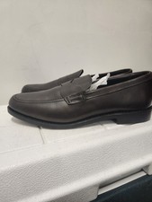 Allen Edmonds Men's Brown Leather Slip-On Penny Loafers Almond Toe US 12 D