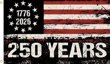 250 Years America Flag, 3X5 Ft, USA 250Th Anniversary Patriotic Design,1776-2026