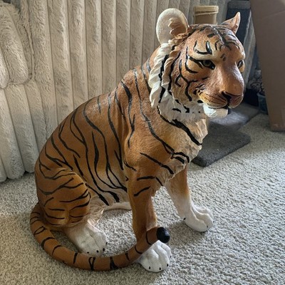 DWK Corporation Large Tiger Statue, Vintage