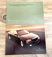 LINCOLN LS LUXURY - FRAMEABLE ART ORIGINAL USA AMERICAN CLASSIC CAR ADVERT
