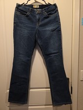 Carhartt Womens Straight Leg Jeans Size 10 Mid-Rise Regular Fit Blue Denim