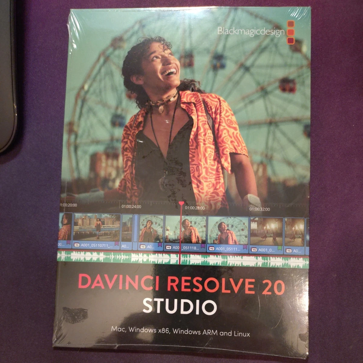 NEU DaVinci Resolve Studio 20 (21) Original Blackmagic License Key Card