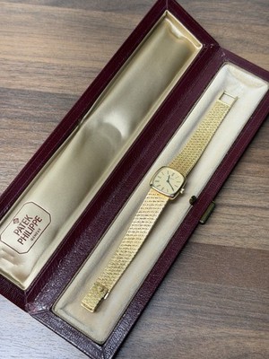Patek Philippe 18k Yellow Gold 4179/1 Tank / Ellipse Vintage Watch