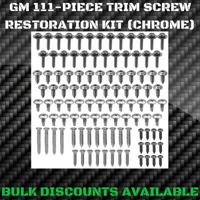 1982-1987 Regal WE4 WH1 W02 Interior Exterior Trim Engine Bay Screw Bolt Kit GM