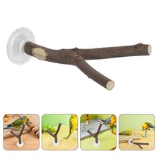 2 Pcs Portable Parrot Stand Pole Bird Perch for Wooden Grinding Toys