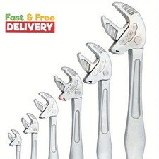 Heavy-Duty Industrial Crab Claw Wrench - Self-Adjusting Ratchet with Wide Jaw