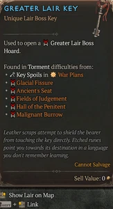 2000x Greater Lair Key Diablo 4 Season 14 S14