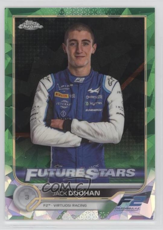 2022 Chrome Sapphire Edition Formula 1 Green Refractor 22/75 Jack Doohan 19rf