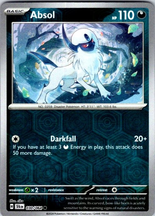Pokemon | SFA | Absol | 030/064 | NM Reverse Holo