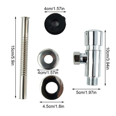 Urinal Pressure Flush Toilet Urinal Exposed 1/2 Alloy Urinal Flush Valve DN15