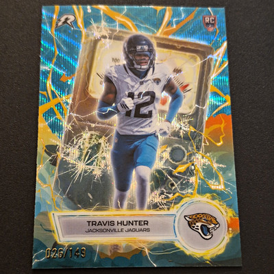 Topps Voltaic Refractor Travis Hunter Rookie Jacksonville Jaguars #VT-13 026/149