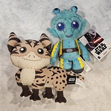Star Wars Plush Bundle Creature Lot 2 Talking Sound Mattel NWT Blue Brown 8  