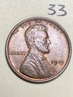1919 (P) LINCOLN WHEAT CENT, AU condition coin, #33
