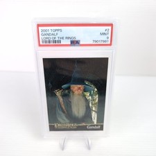 2001 Topps Lord of the Rings GANDALF Rookie Card PSA 9 Ian McKellen POP 5