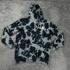 Dutch Bros Hoodie Adult Large Camo Black Gray Sweatshirt Pullover Fleece