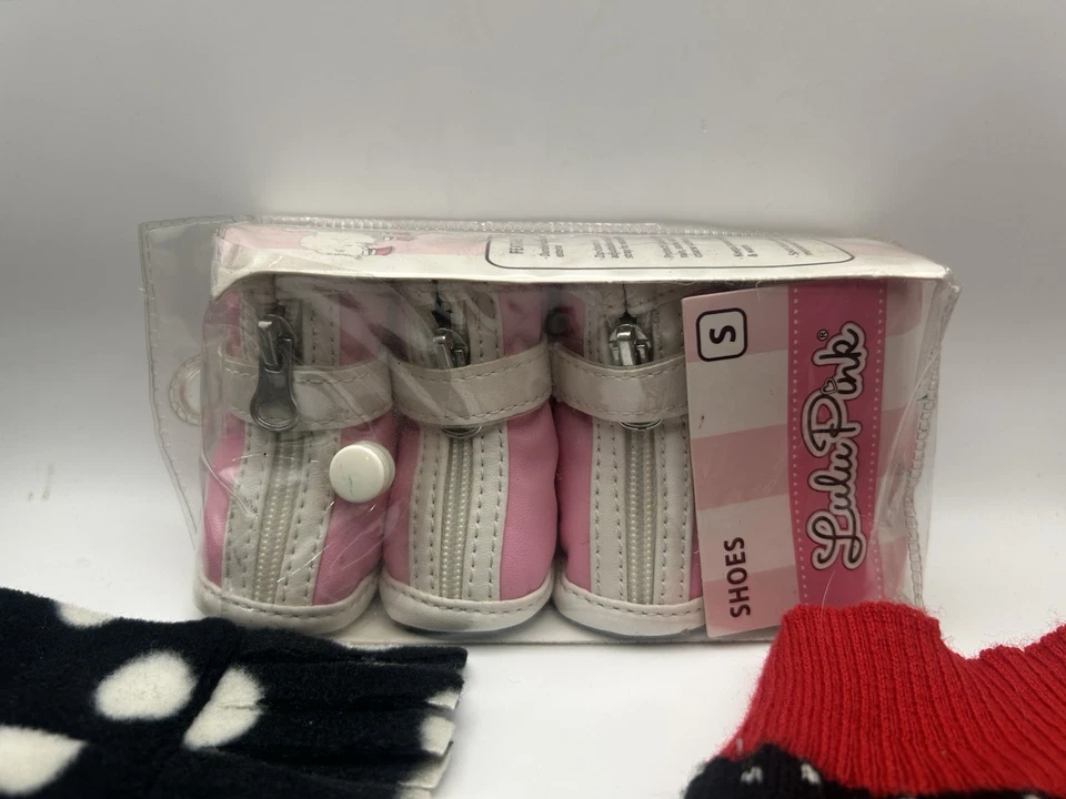 XS/Pequeño Accesorios para Perros Invierno Navidad Ropa Clima Frío Lulu Rosa Zapatos para Perros  Foto 3 de 4