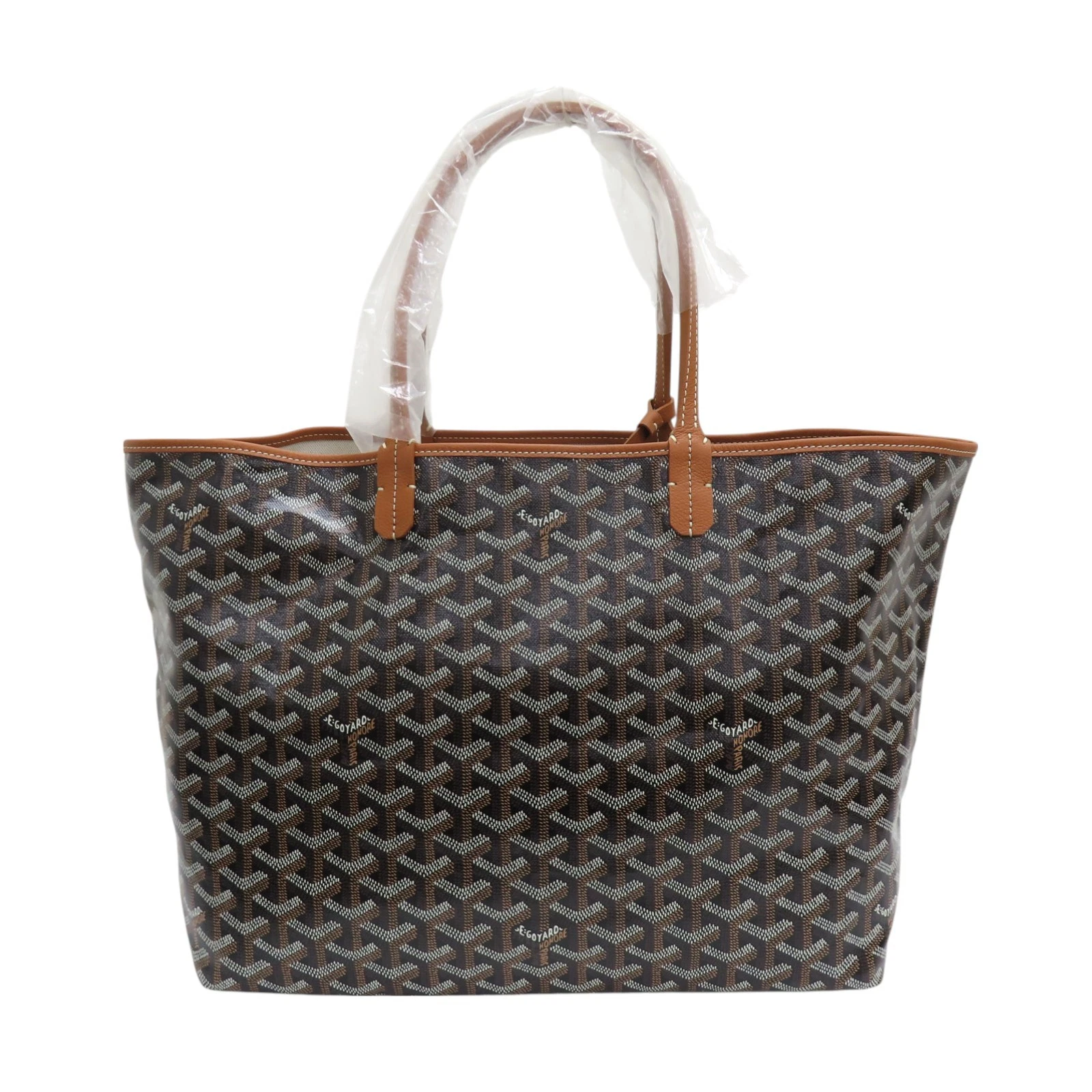 GOYARD Saint Louis Pm Borsa Tote Bag Rivestita in Tela Nera