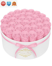 17 Forever Flowers in a Luxury Suede Box, Preserved Roses Birthday Gifts for...