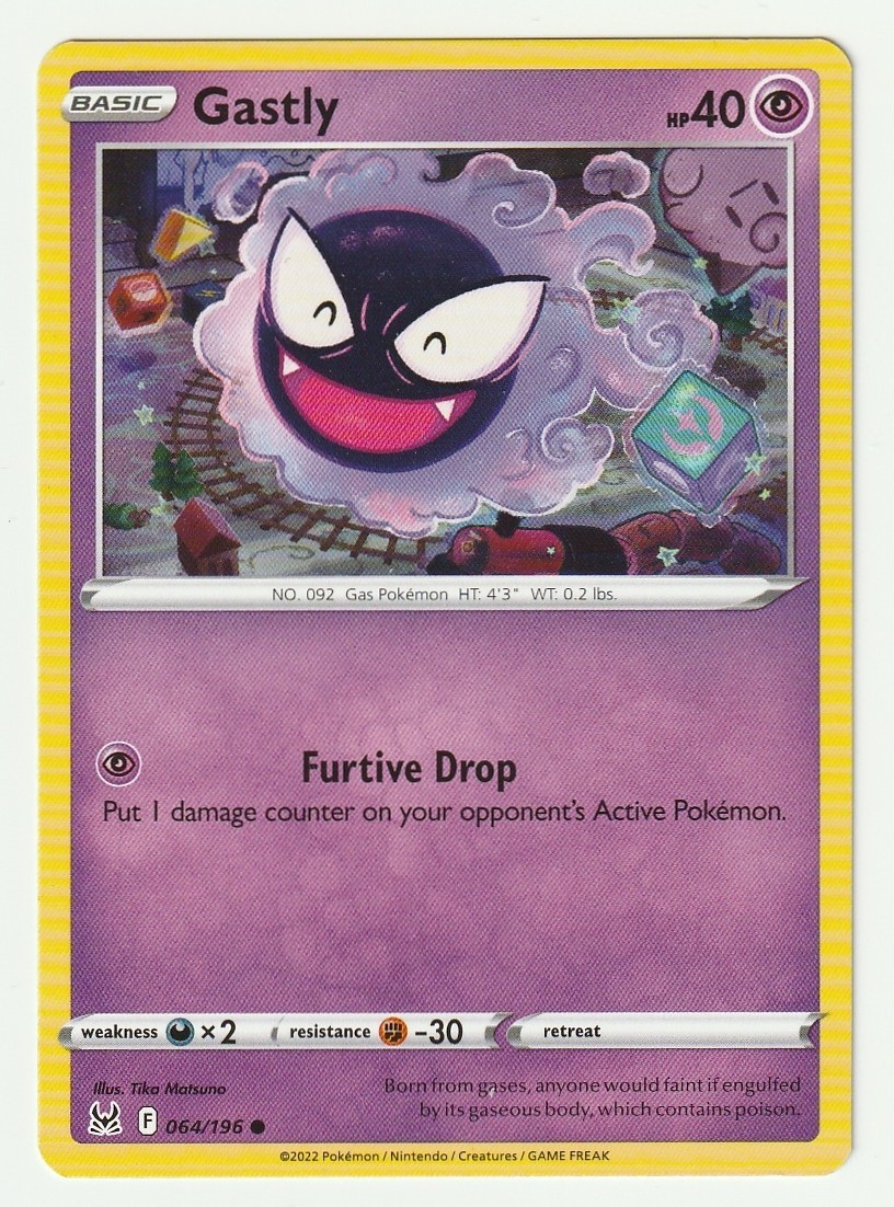 Pokemon TCG Lost Origin Gastly 064/196 Common 
