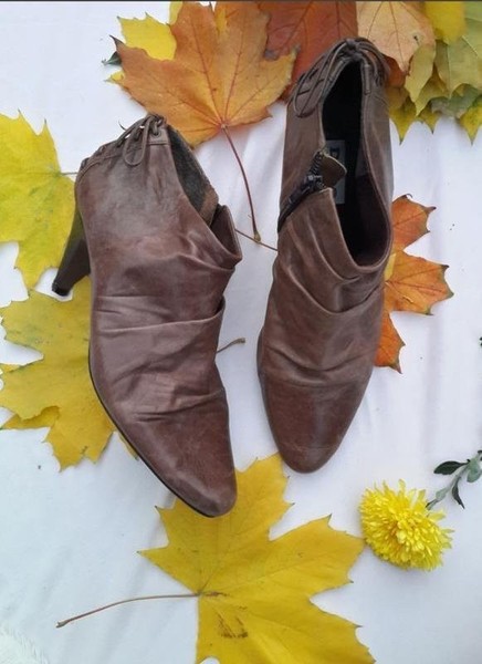 Women Dune Ankle Boots Brown Leather 39