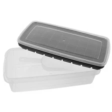 Silicone Tray Mold Ice with Cover Freezer Trays for Food Storage