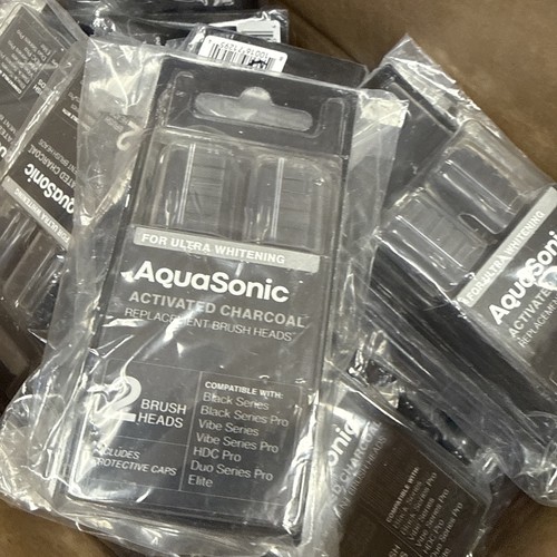 AquaSonic Activated Charcoal Replacement Brush Heads 4 Brush - Afbeelding 3 van 6