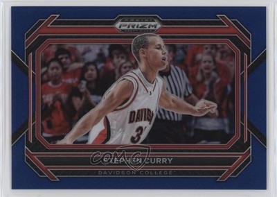 2023-24 Panini Prizm Draft Picks Blue Variations 121/199 Stephen Curry #53 0w8
