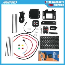 A24 4 Gang RGB Backlit Switch Panel Automatic Dimming 3 Lighting Modes Auxpower