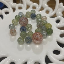 Lot of 27 - Vintage Glass Marbles Star Dust Speckled