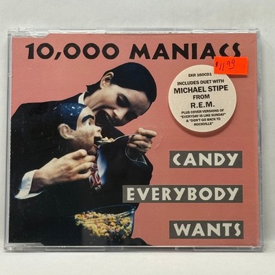 10,000 Maniacs   Candy Everybody Wants CD Single 1993 Michael Stipe Duet Elektra
