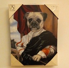 Pug Dog Canvas Picture Wall Decor