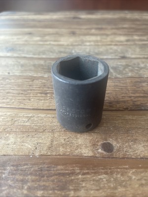 Proto 6-Point Standard Impact Socket 1/2'' Drive 1'' 7432H