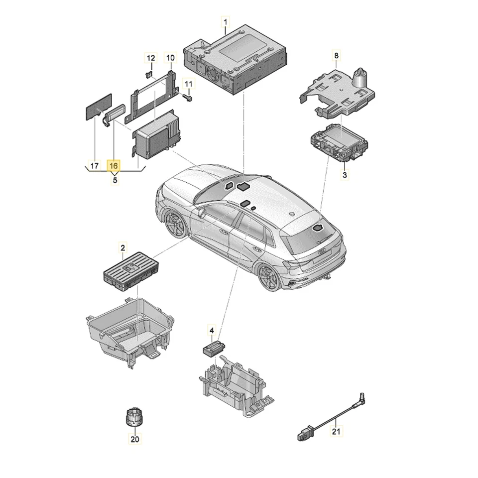 Batterie d'alimentation de secours 3G0915089 VW AUDI SEAT SKODA Arteon A3 Golf - Photo 4/4