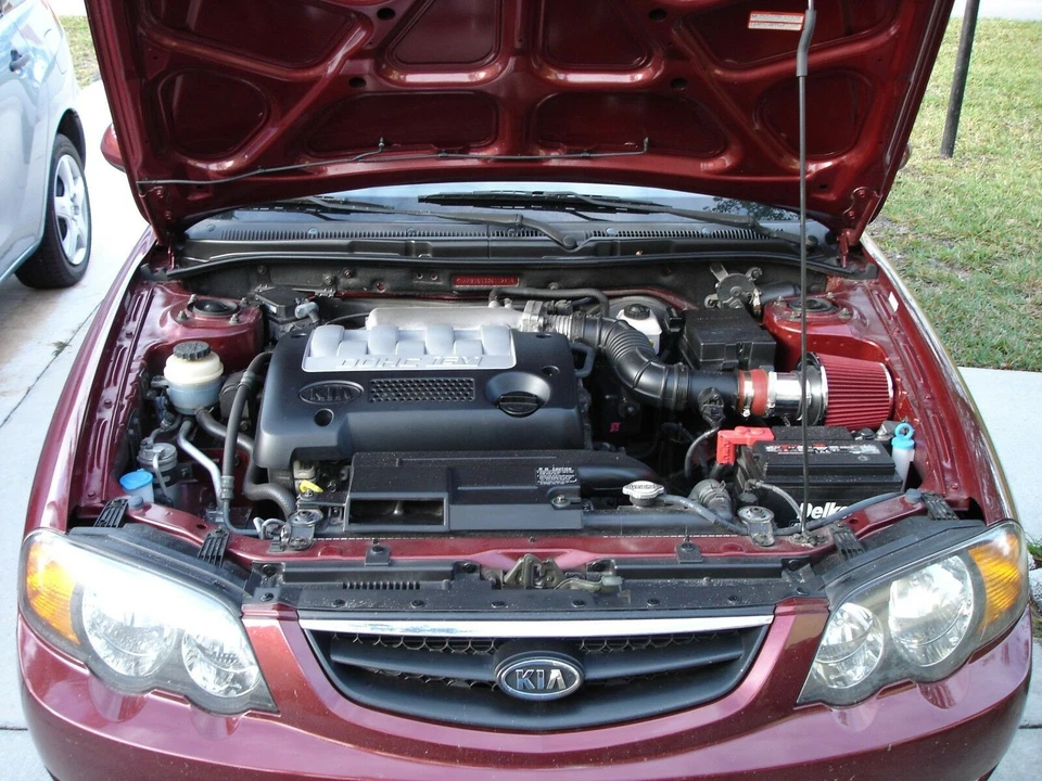 BCP RW RED For 2002-2005 Kia Sedona 3.5L V6 Ram Air Intake Kit+Filter - Image 2 of 2