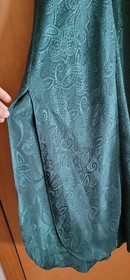 NWOT Vintage California Dynasty Dark Green Long Strappy Nightie Size Small