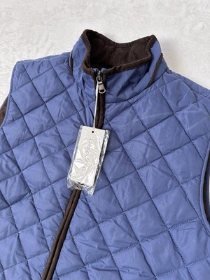 NWT Men s Collars & Co Voyager Puffer Vest Blue Size Small