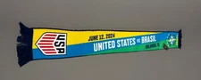 NWT USMNT Vs. Brazil Match Scarf June 12, 2024 Orlando Friendly Pulisic