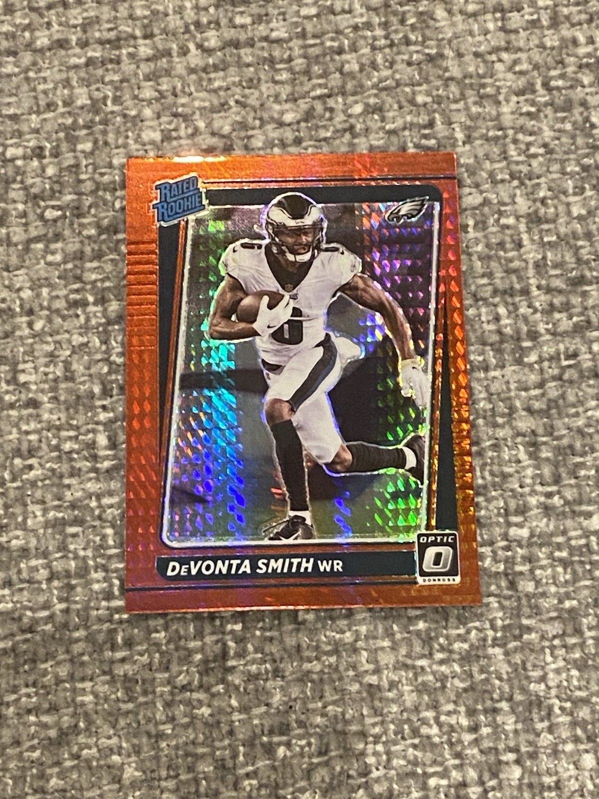2021 Panini Donruss Optic - Rated Rookie Devonta Smith #205 Red Hyper Prizm PWE