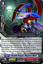 Vanguard TCG card BT09/023EN R Stealth Dragon, Magatsu Wind Clash of the Knights