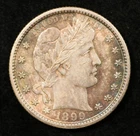 1899-S Barber Quarter 25C About Uncirculated AU (#TPR00017)