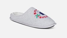 Club Room Men Holiday Slip On Slippers Light Gray XL 12 - 13 NEW 30 100176725MN