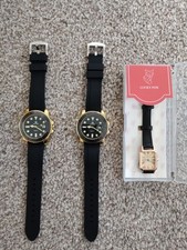 BARGAIN 3 NEW watches includes  -  2 Gents Homage style watch -  lady's watch.
