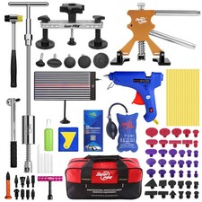 Used Pdr Dent Repair Kit Car Push Pull Rods Paintless Tools Set With Hammer