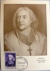 FRANCE BOSSUET 15F SUR TAXE FIRST DAY DIJON 1954 POST CARD MAXIMUM