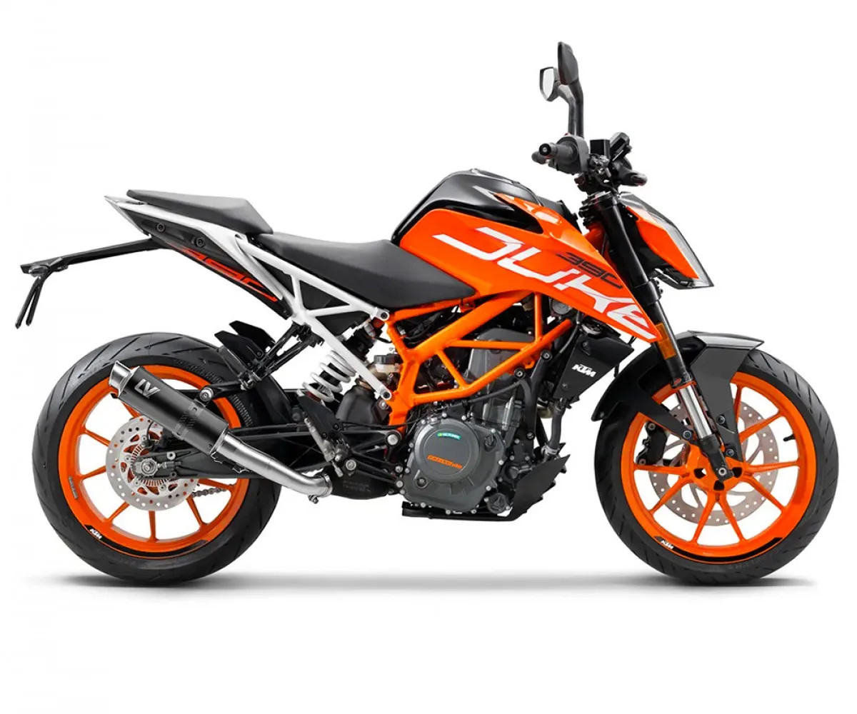 LeoVince Muffler exhaust GP CORSA BLACK EDITION EURO 4 KTM DUKE 390 2017 2020