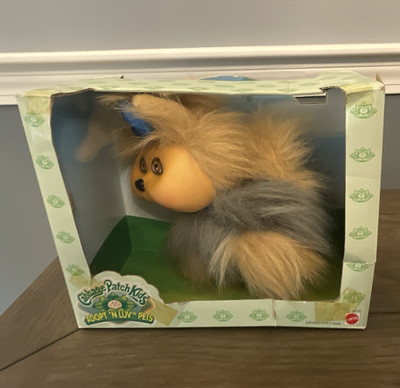 Mattel Cabbage Patch Kids Adopt 'N Luv Pets Dog Plush 1984 6-14in Boxed