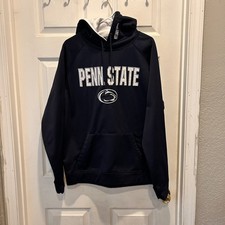 Penn State Nittany Lions Men's Large Navy Blue Pullover Hoodie Sweatshirt