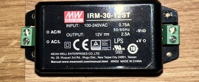 Mean Well IRM-30-12ST PCB Module Power Supply 30W 12V DC 2500mA